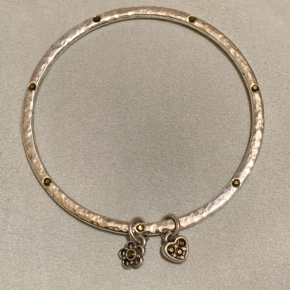 Brighton Bangle Bracelet with Stones and Charms
